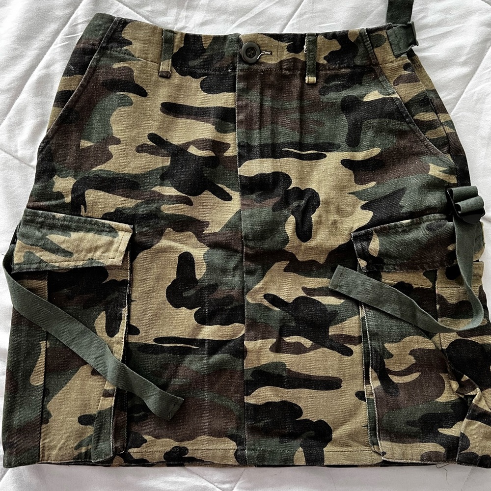 Camo Cargo Skirt